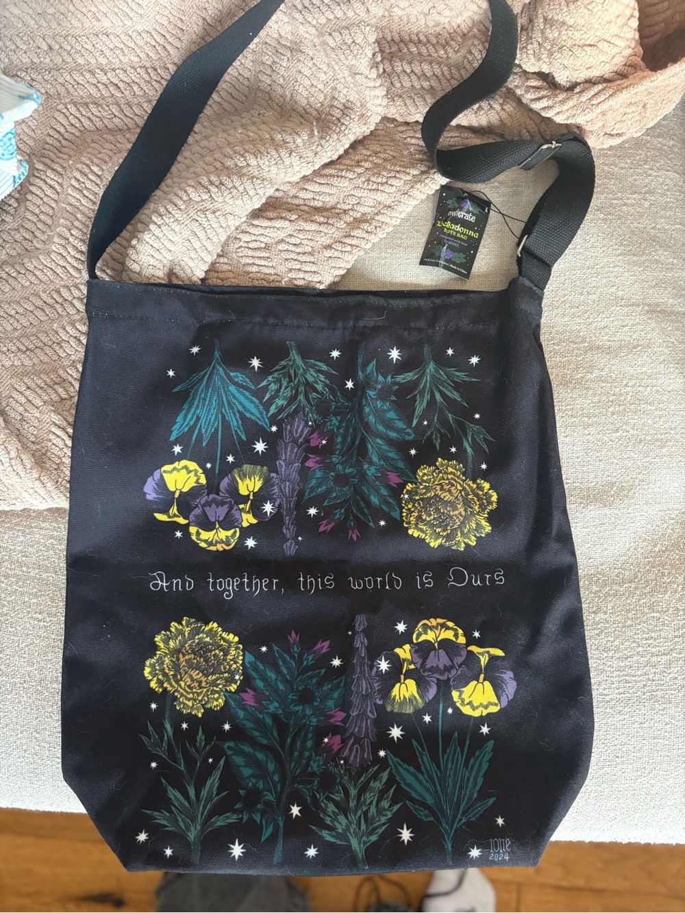 OwlCrate Belladonna Floral Tote Bag